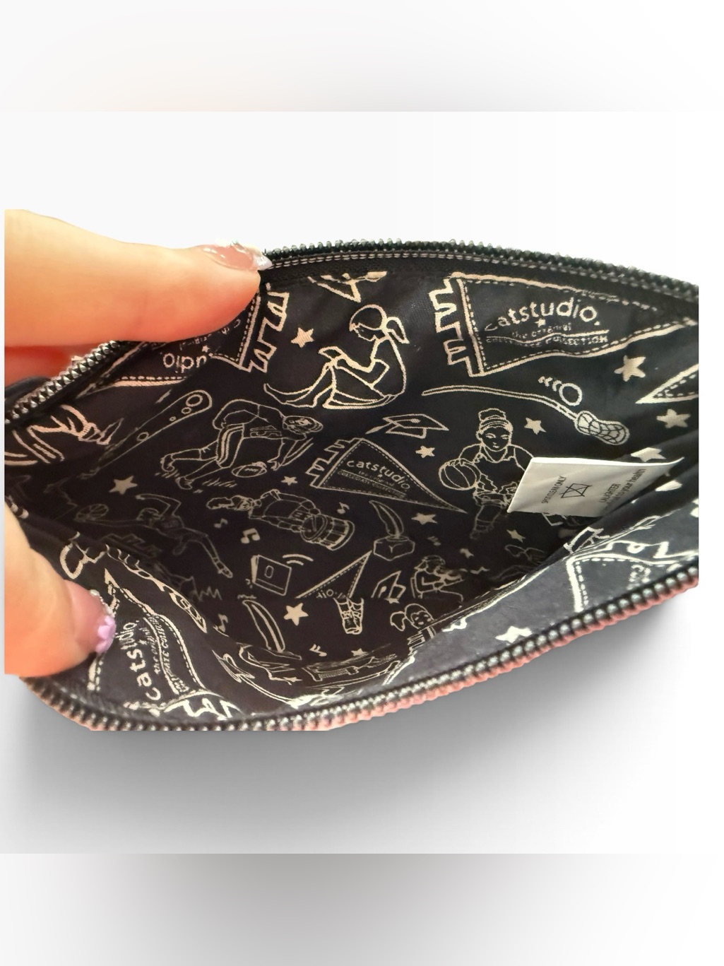 Catstudio University Of Michigan Wolverines Toiletry Pouch - Yellow & Blue Nwt — image 3 of 5
